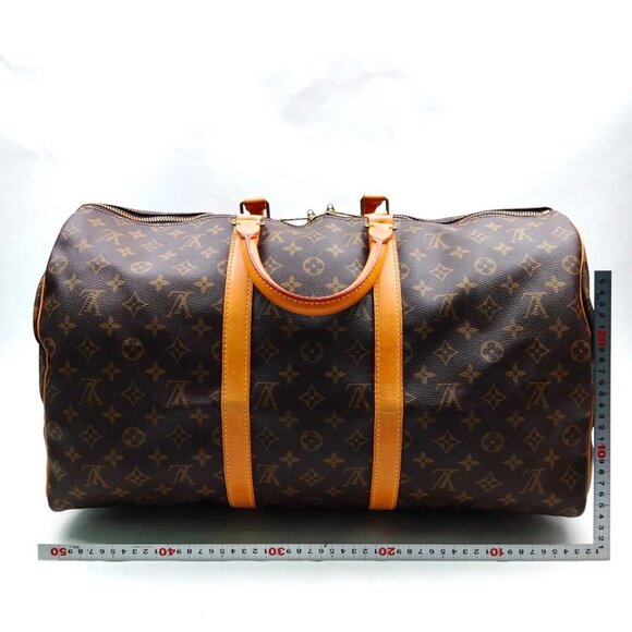 Louis Vuitton LV Boston Bag Keepall 50 Brown Monogram 799-073125 - Picture 2 of 9